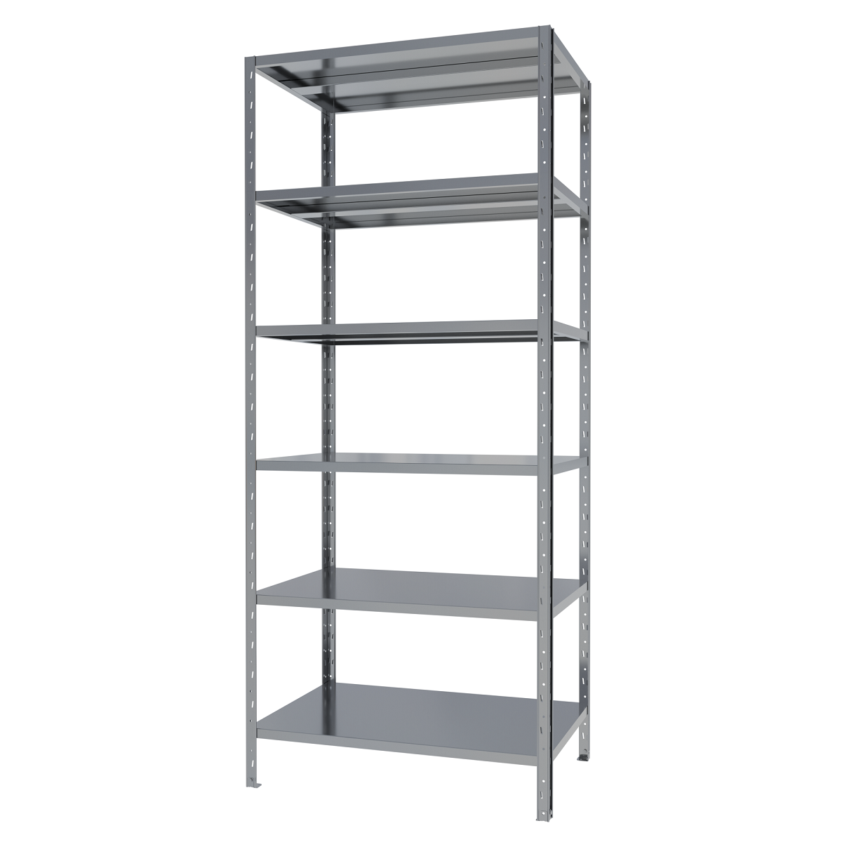 Стелаж поличковий металевий FORSTOR Start 2800х1150х800 мм 6 полиць оцинкований